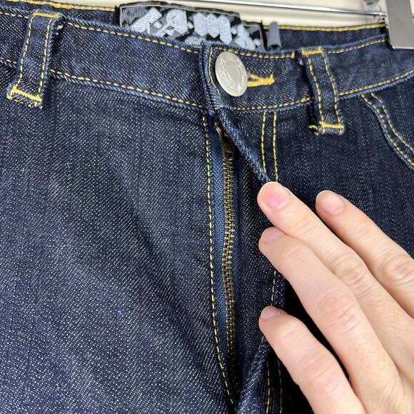 L.A.M.B. Gwen Stefani Y2k Dark Wash Denim Skinny Jeans Zipper Ankle Top Stitch 2 - Picture 3 of 7